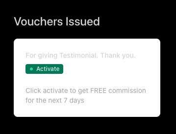 Vouchers Issued